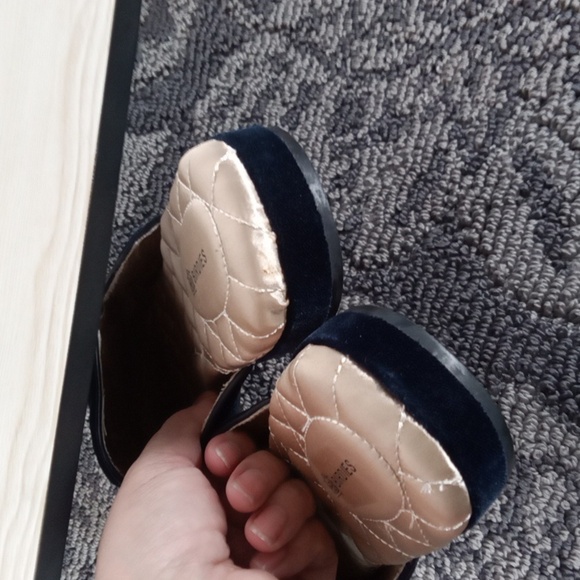 Birdies The Phoebe Velvet Mule Slides Leather Upper Womens Size 11 - Picture 8 of 8